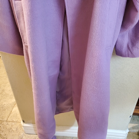 Nasty Gal Collection Plus Size Purple Belted Maxi Long Festival Winter Coat - Picture 11 of 16